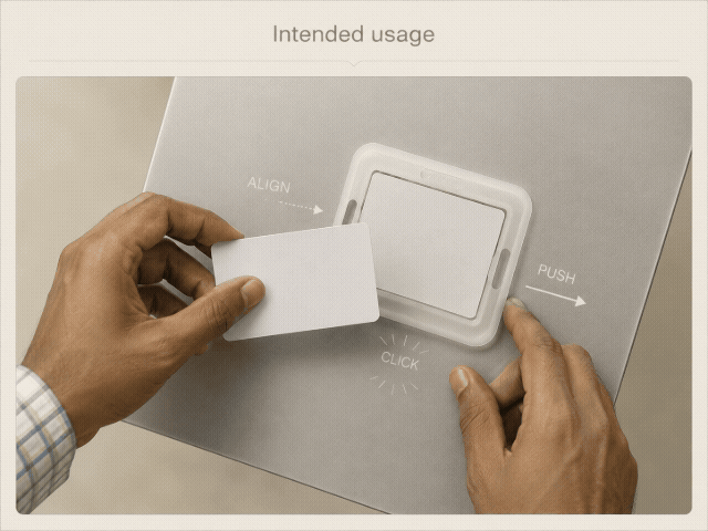 PVC card carrier mechanism
